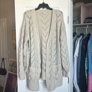 SO Women's Beige Textured Cloud Cardigan